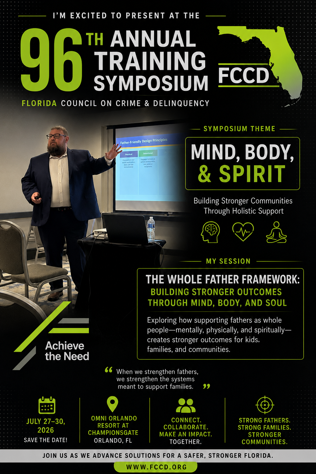 Joe Gerstenfeld presenting at a professional conference